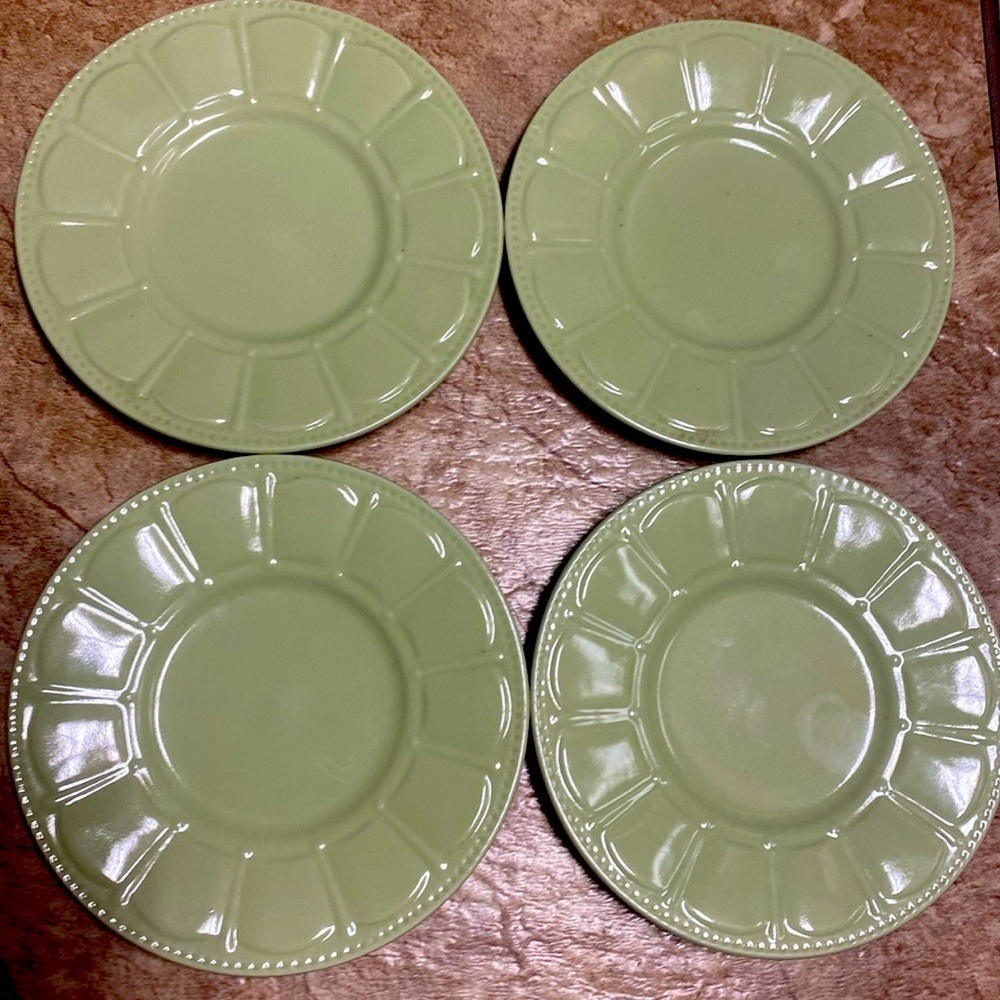 Mint Green Saucer (small plates) Bundle   Kenneck Hors D’oeuvres Dessert
